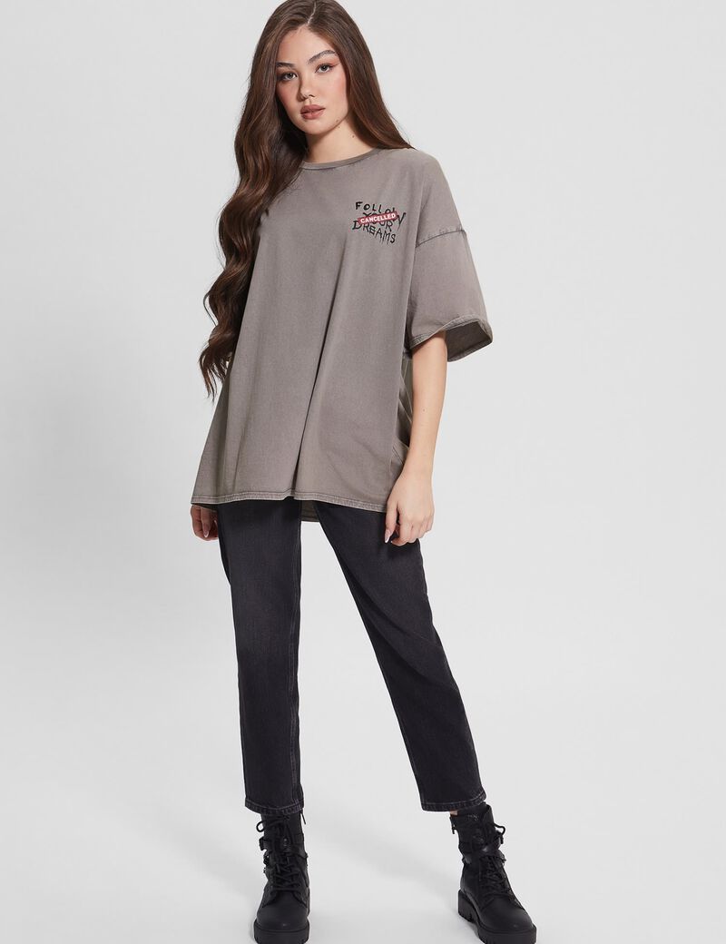 Back Graffiti Print T-Shirt