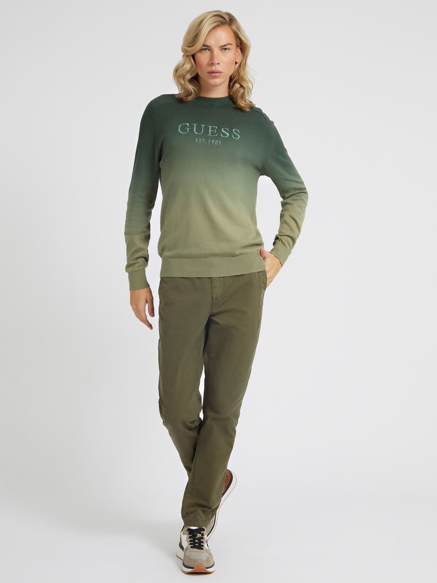 Guess roy flc crew neck sweatshirt deals