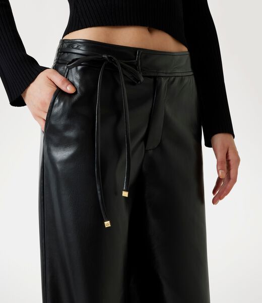 Marciano faux-leather wide-leg pants