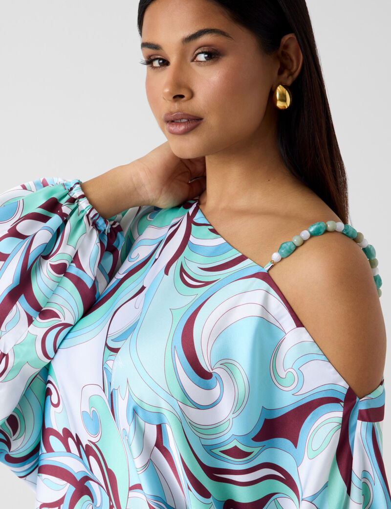 guess marciano one shoulder blouse
