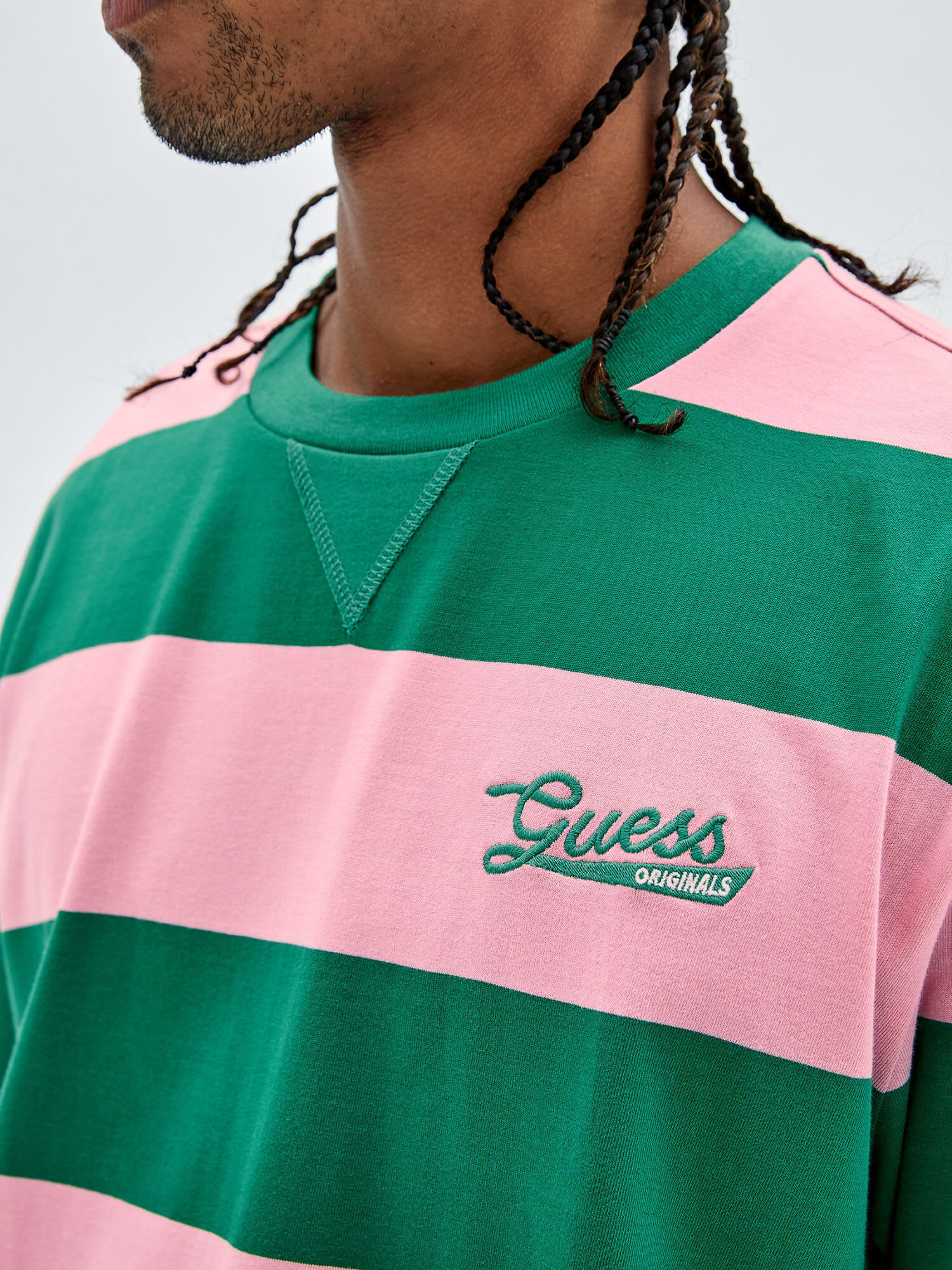 Shop GUESS Online Striped T Shirt