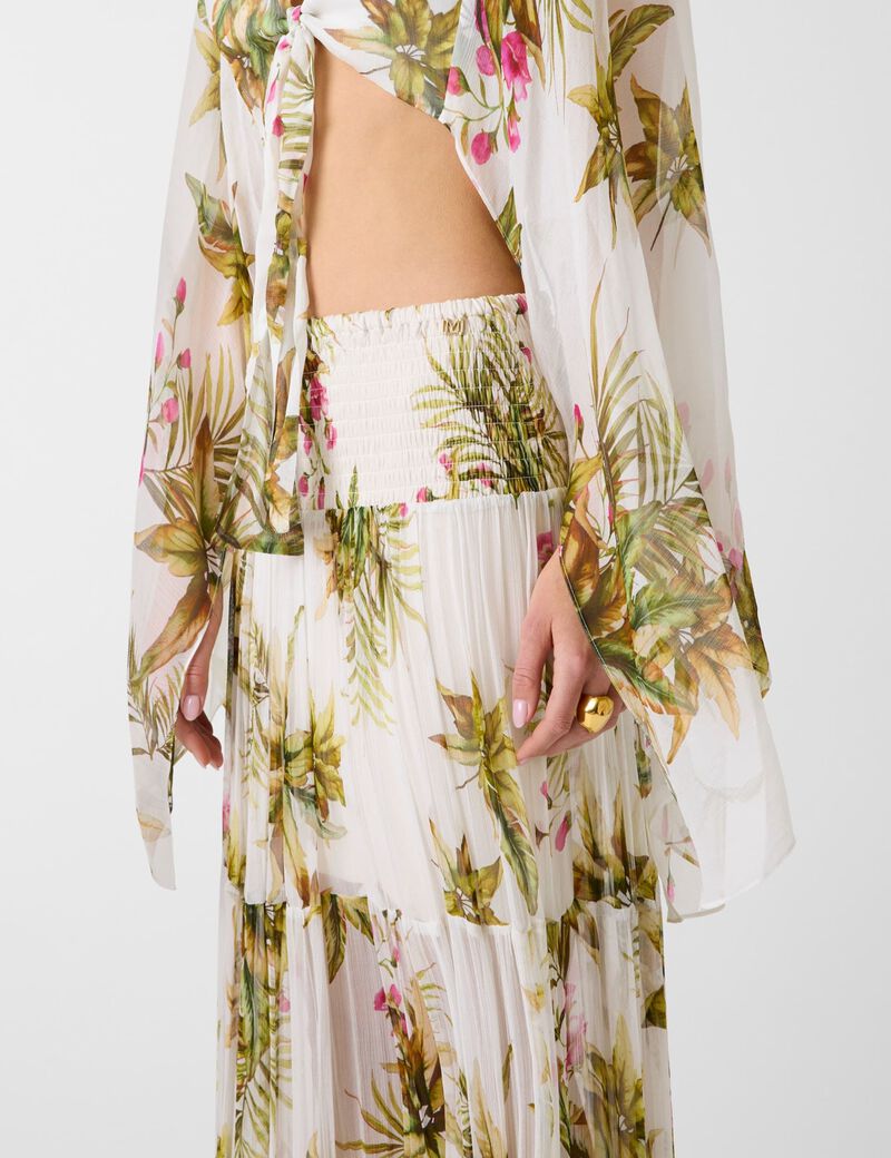 Marciano floral print maxi skirt