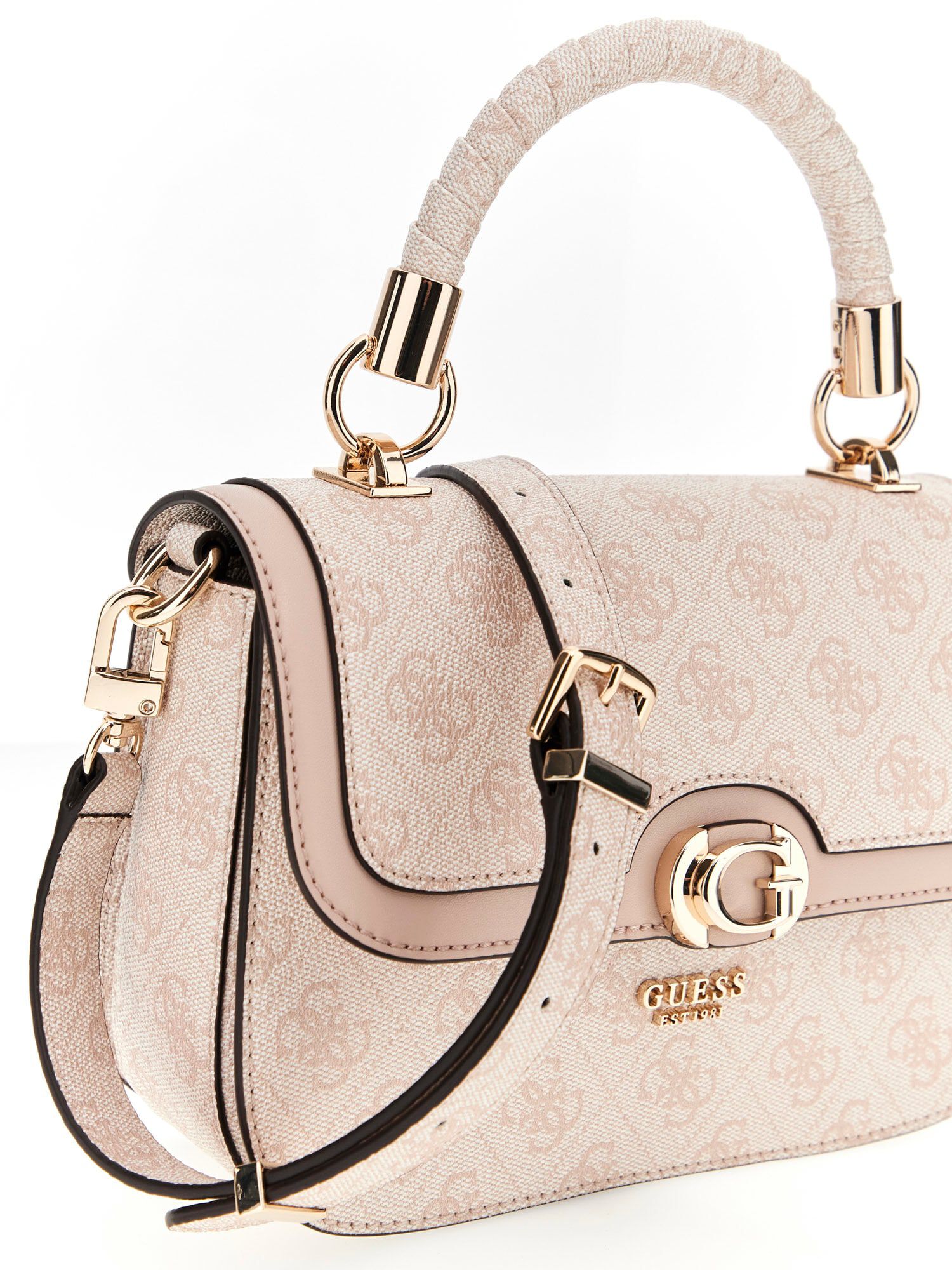 ★TOUT Y EST★ ORLINA G logo chain mini crossbody flap bag H GUESS Orlina Mini Convertible Crossbody Flap, Lavender Grey