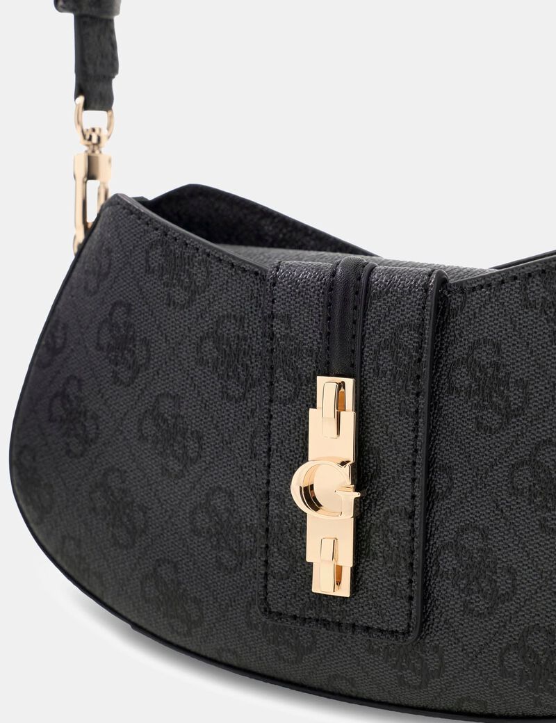 guess yvonne logo mini shoulder bag