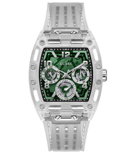 Clear Quartz Analog Silicone Watch