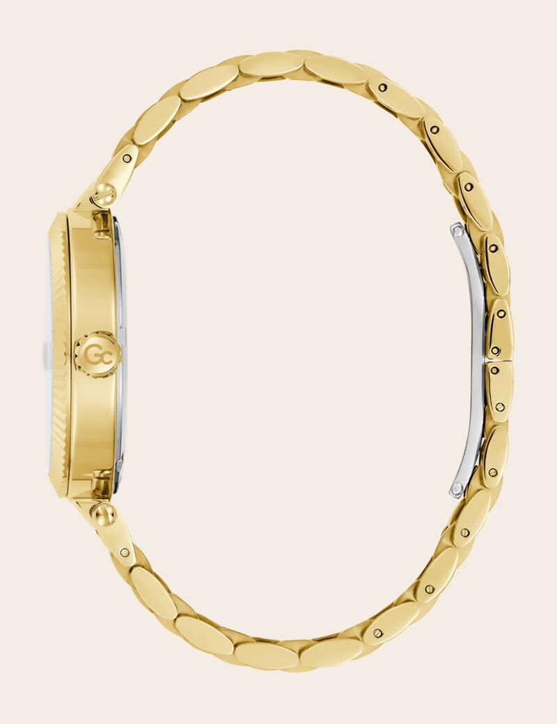 GC steel analogue watch