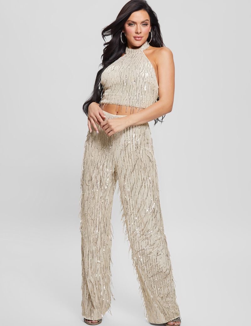 Shop GUESS Online Fringes With Sequins Pant