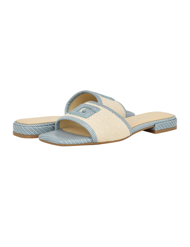 Tampa natural flat sandals