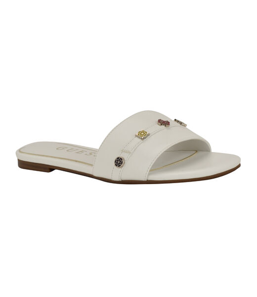 Tasam logo slide flat sandal