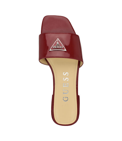 Tamsey croc embossed slides