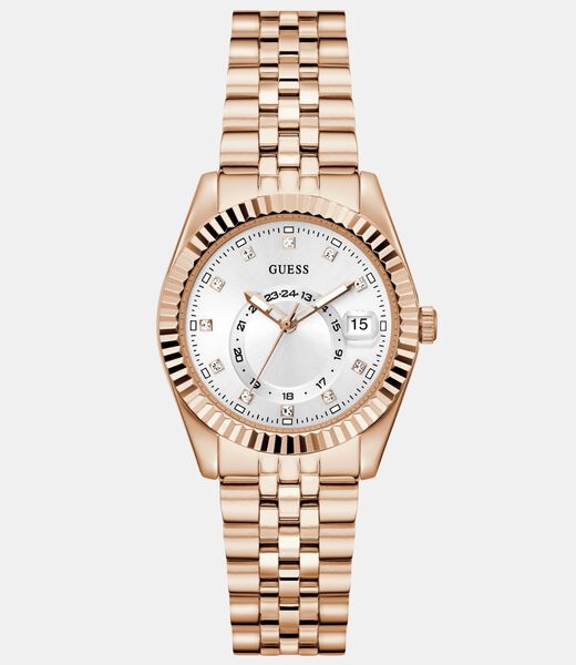 Ladies Rose Gold Tone Multi-function Date Watch