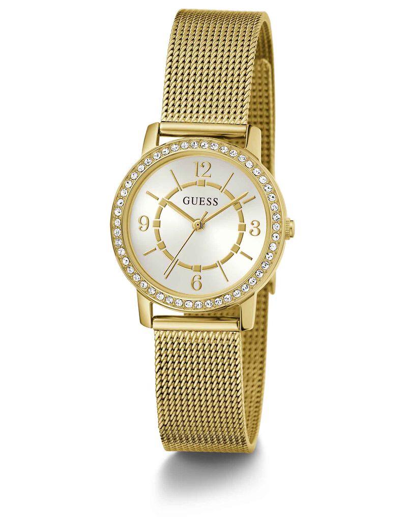 Gold-tone Mesh Analog Watch