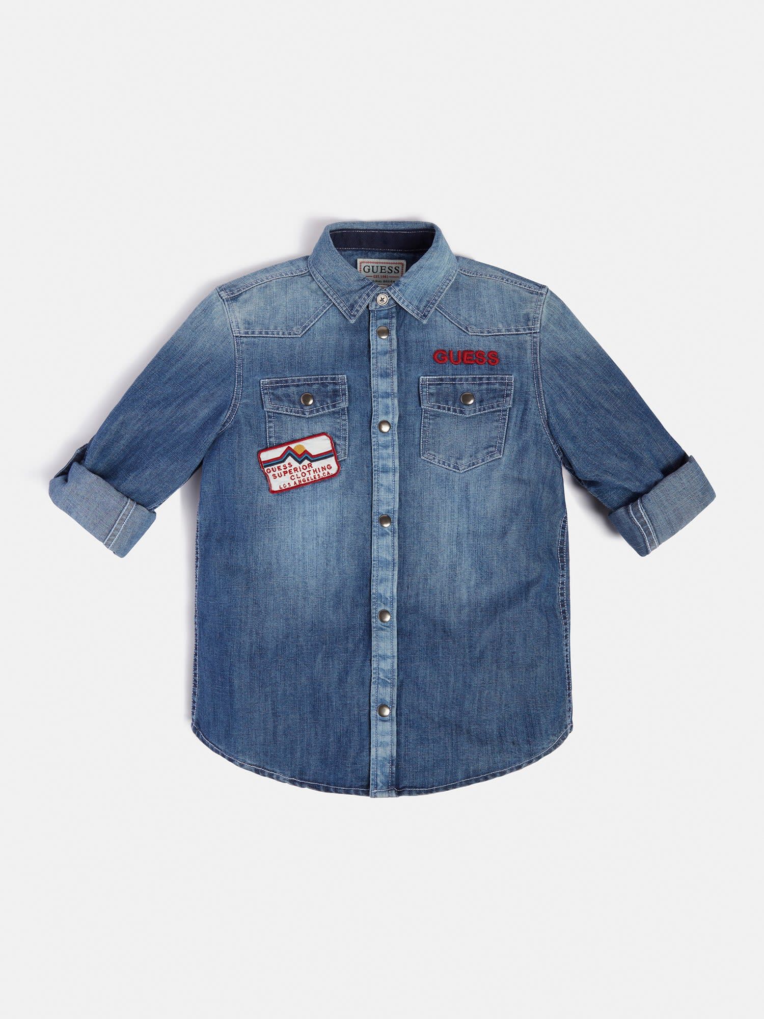 Shop GUESS Online Denim Shirt