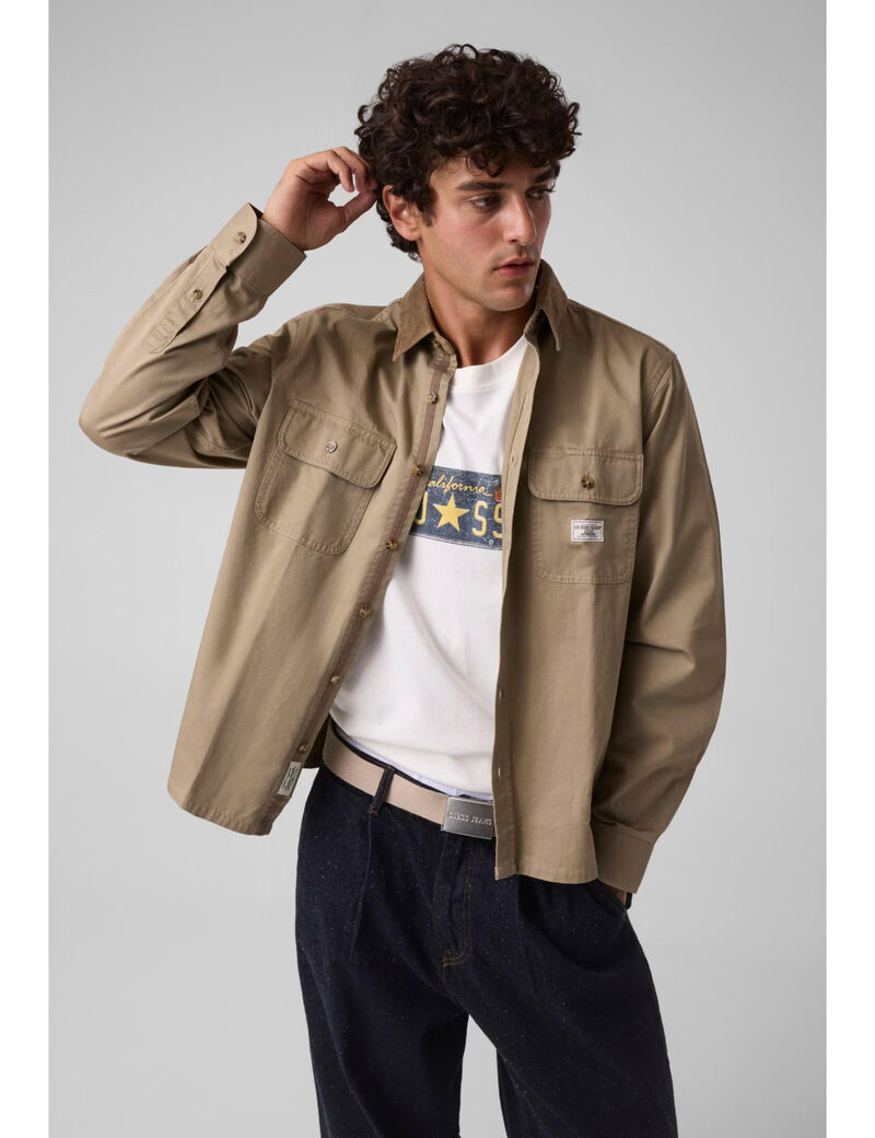 guess regular fit flannel shirt