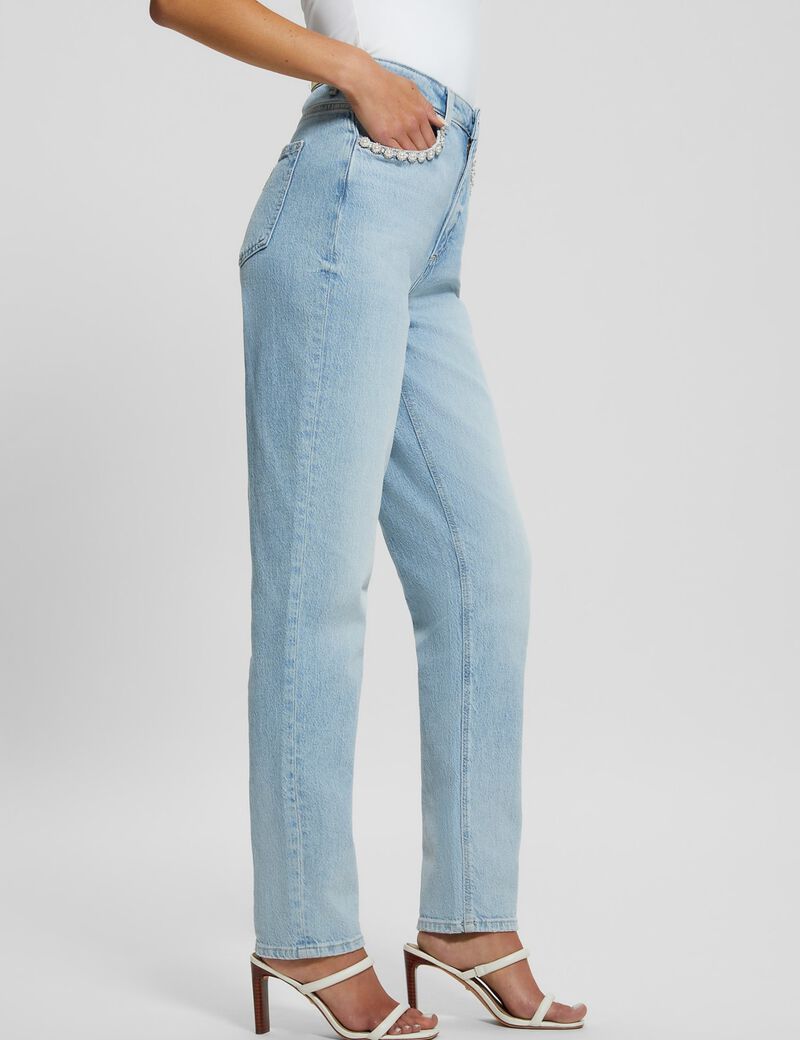 High rise mom denim pant