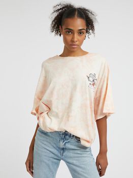 Tie-Dye Graffiti Print T-Shirt
