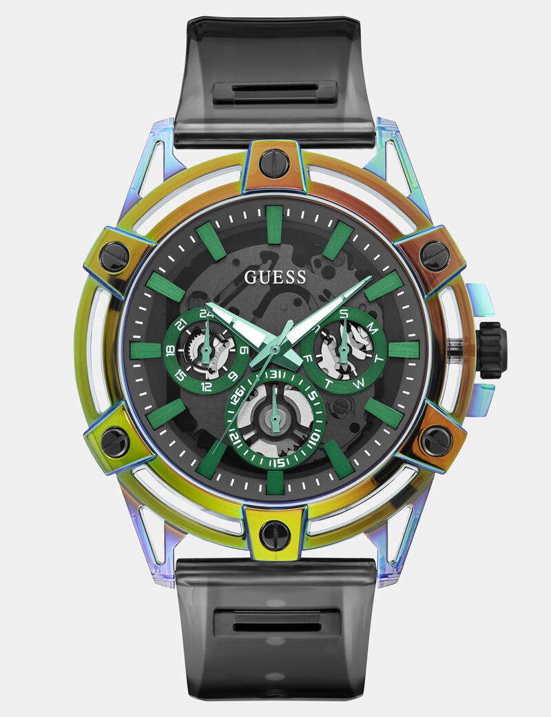 Mens Black Multi-function Watch