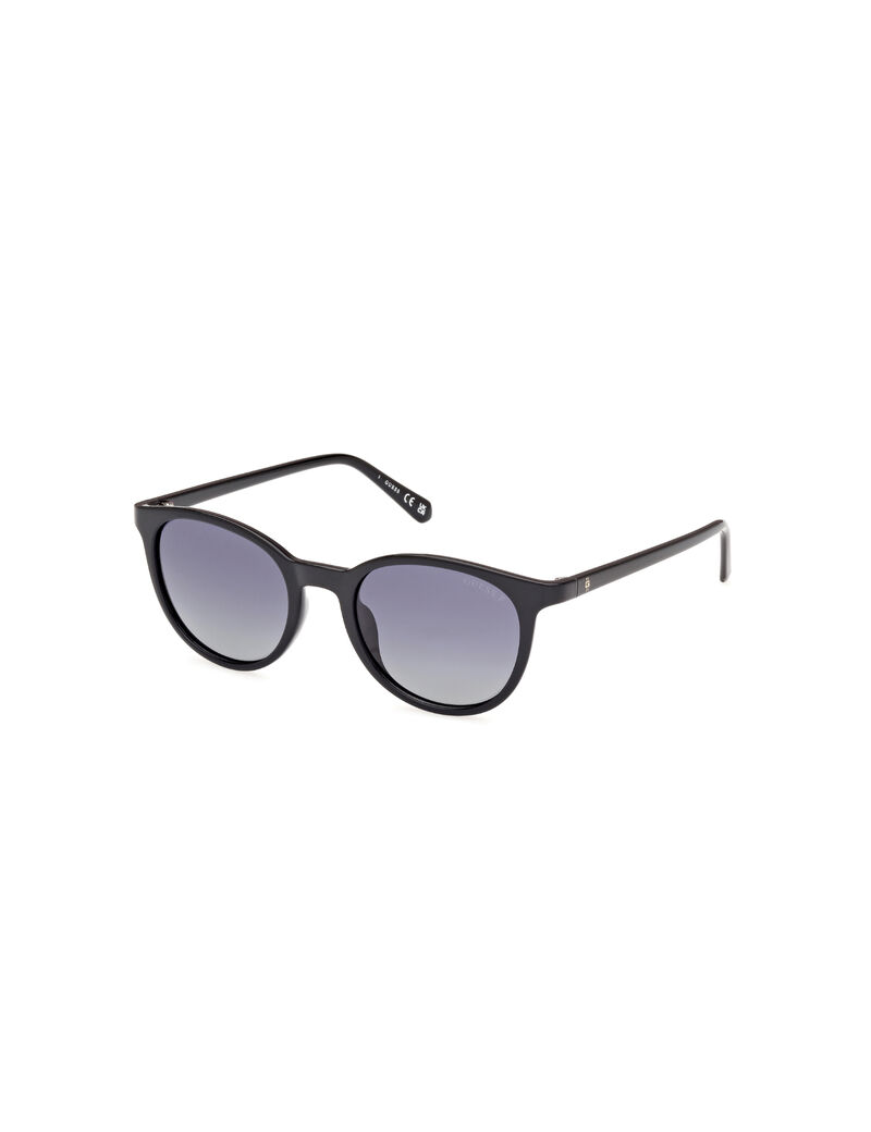 guess injected sun glasses m dark havana brown