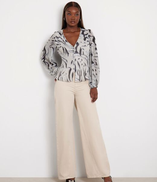 Zebra print blouse