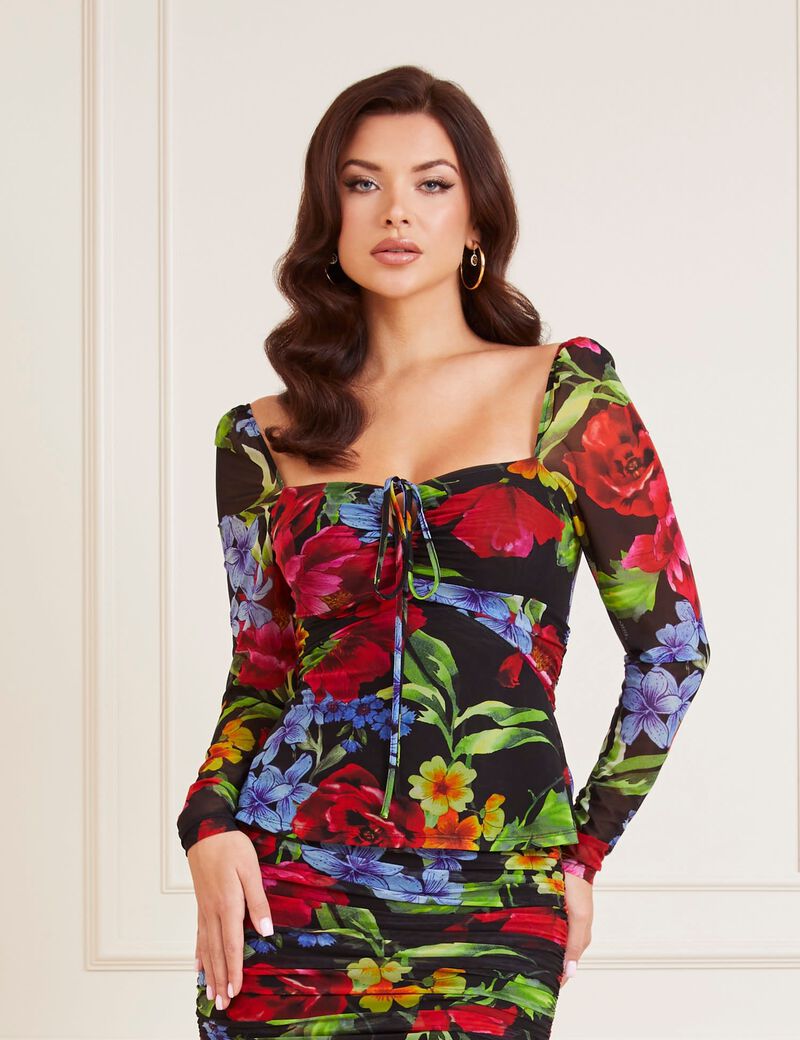 Marciano Floral Print Top