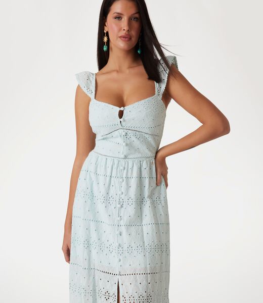 Long broderie anglaise dress