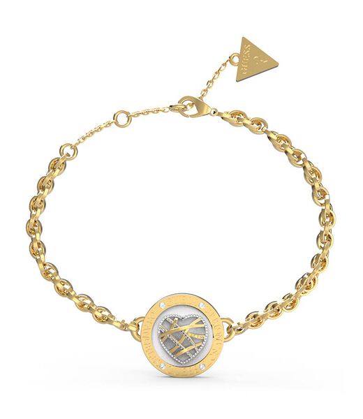 Heart Cage Gold/White Bracelet
