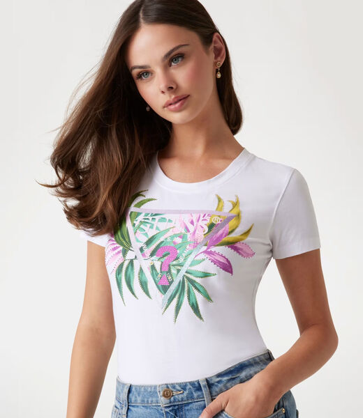 Slim-fit triangle logo T-shirt
