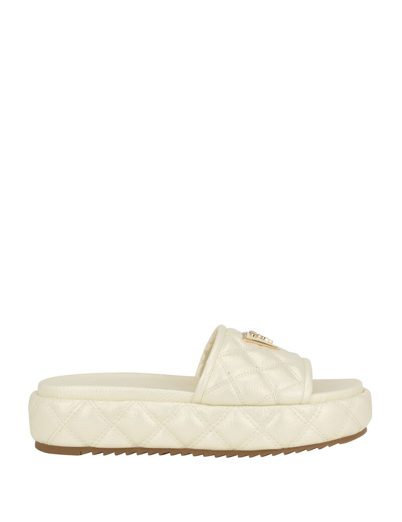 Longo Quilted Flatform Slides