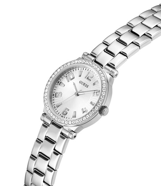 Analogue watch with crystal appliqu&eacute; detailing