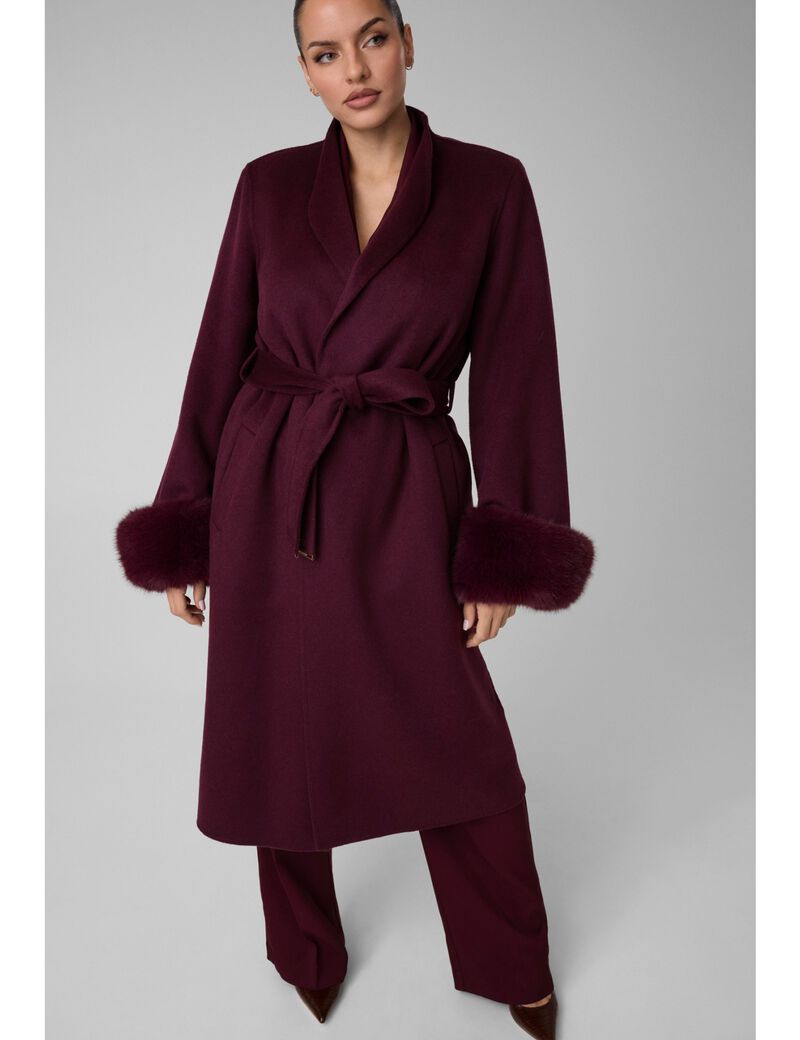 guess marciano wool blend coat