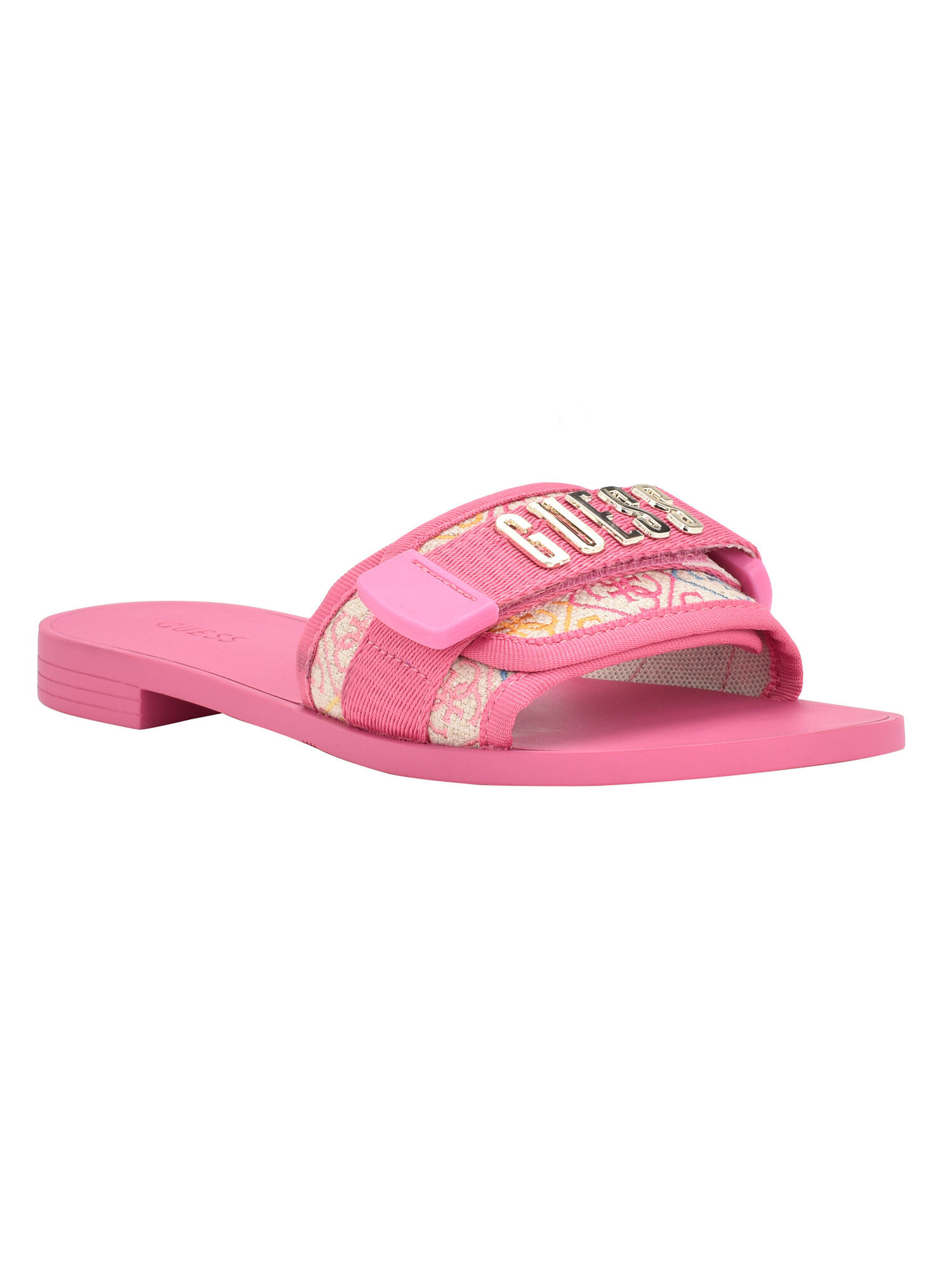 Guess pink sandals store