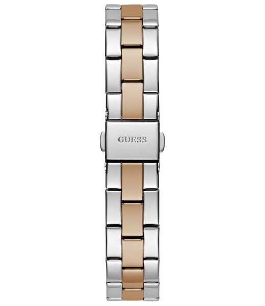 ساعة يد كوارتز تناظرية من الفولاذ المُعاد تدويره بلونين