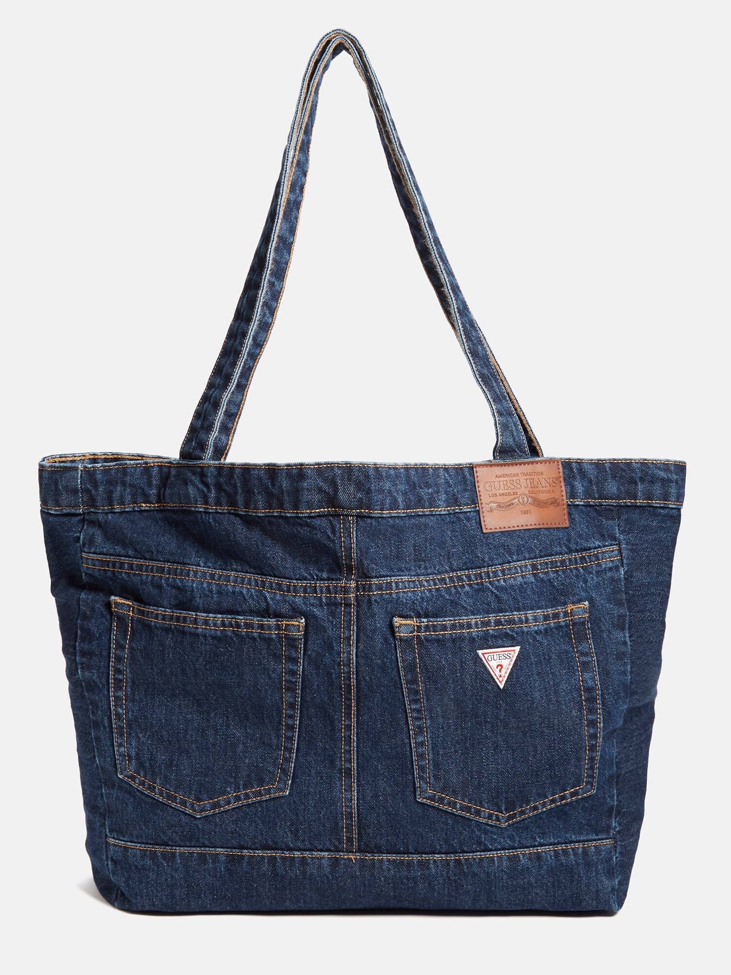 keshi × GUESS JEANS Denim Tote Bag Shop GUESS Denim tote bag, Blue | GUESS KSA