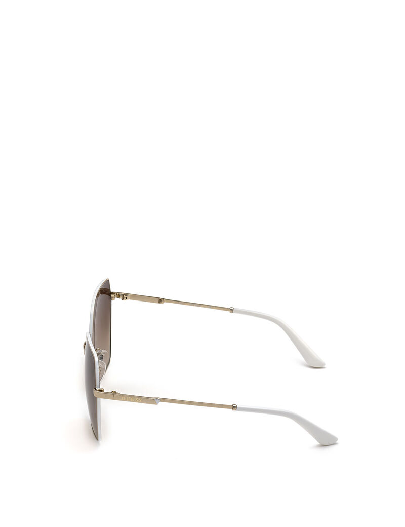 نظارات شمسيّة بإطار ذي تصميم هندسي