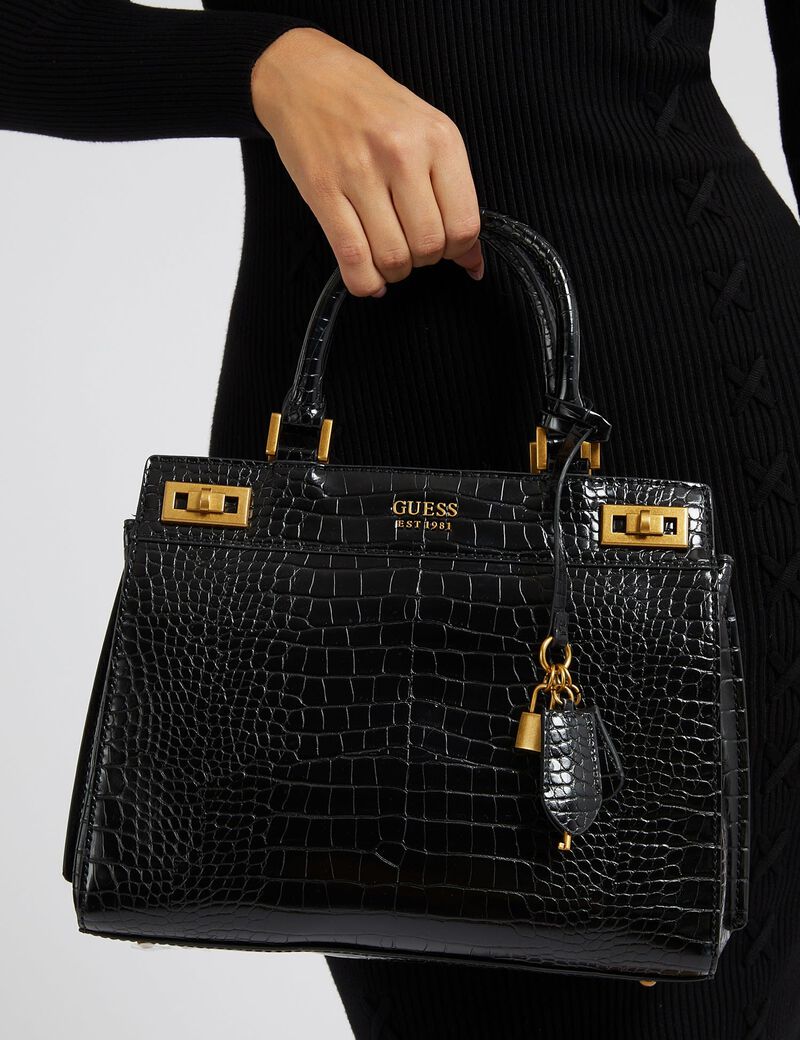 Shop GUESS Online Katey Croc Luxury Satchel