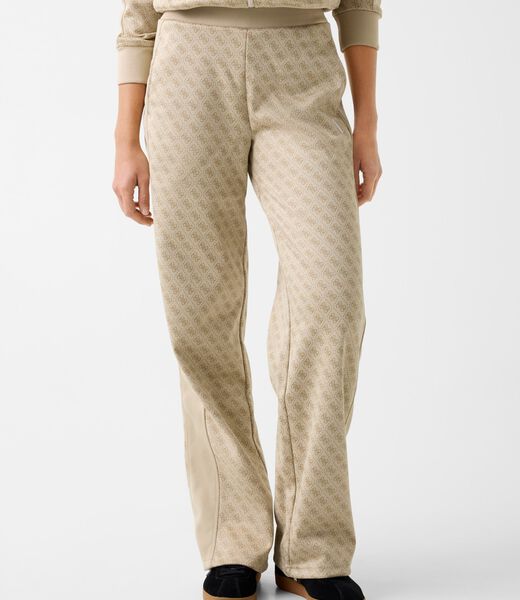 guess logo wide leg pants