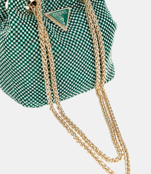 Zalina rhinestone mini bucket bag