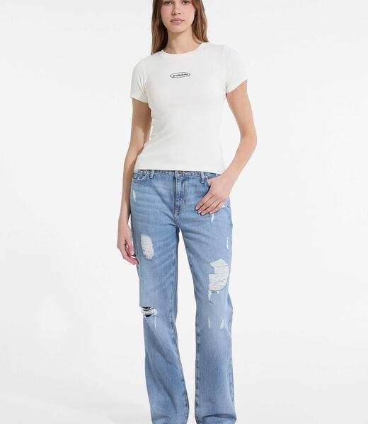 G08 Mid-Rise Straight Jeans