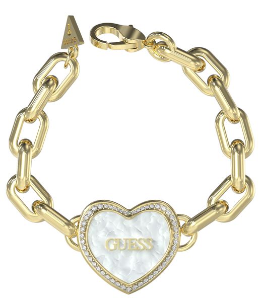 guess pearl heart bracelet