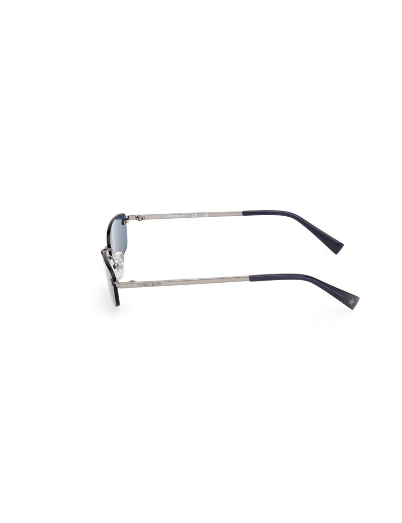 Rectangle metal sunglasses
