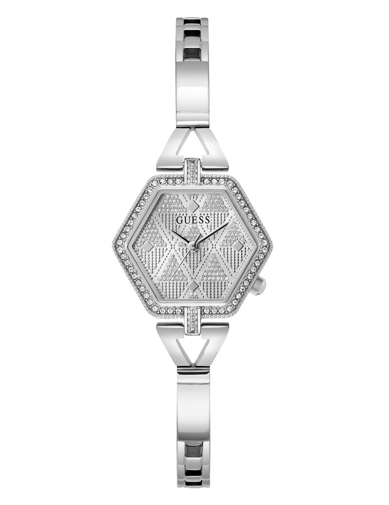 Analogue watch with crystal appliqué detailing