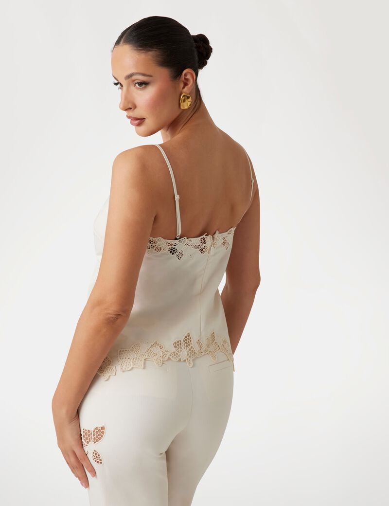 Marciano embroidered cropped cami