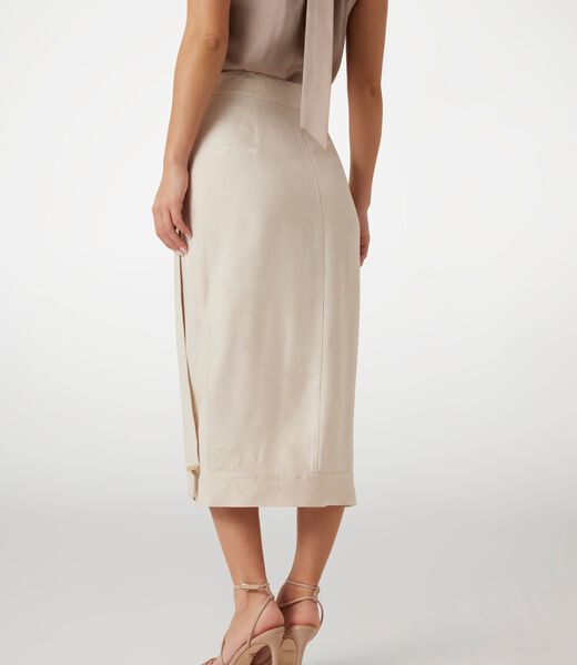 Marciano jacquard wrap midi skirt