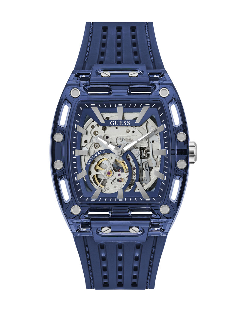 Mens Blue Rectangle  Watch