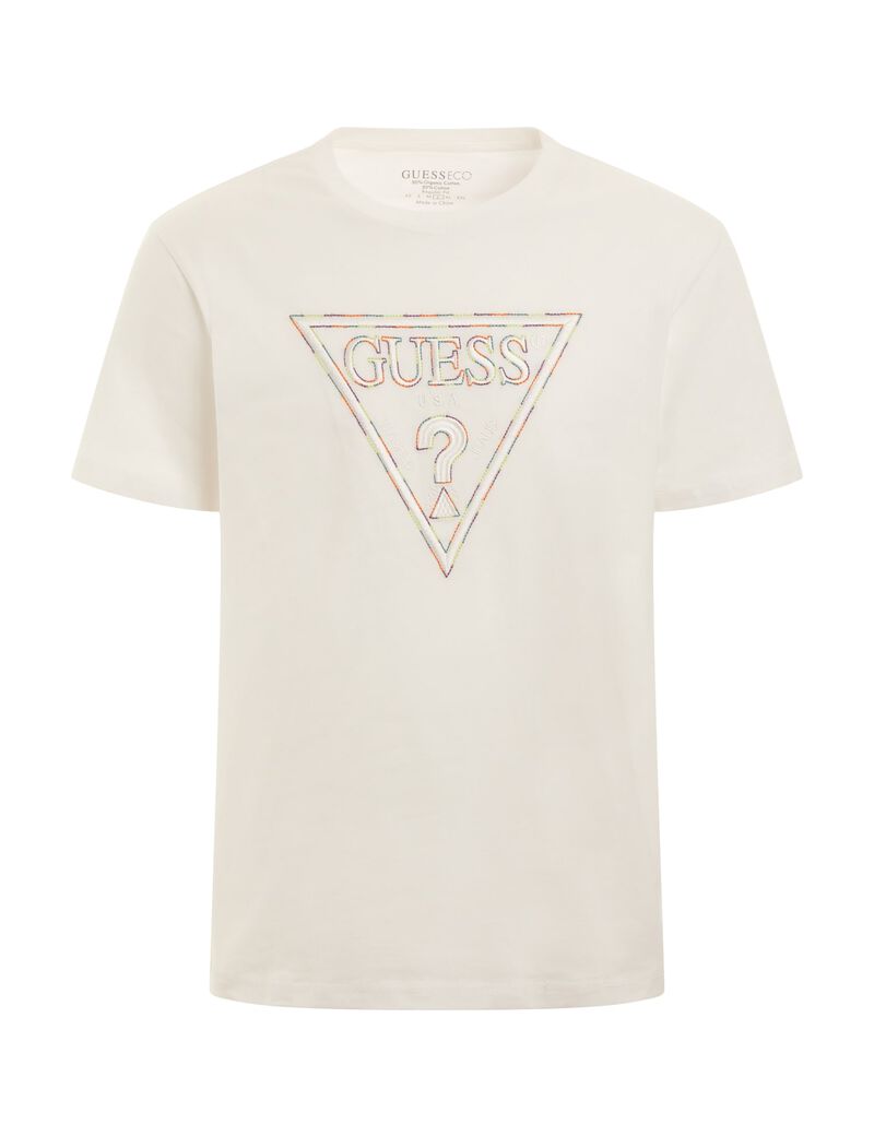 Embroidered Triangle Logo T-Shirt