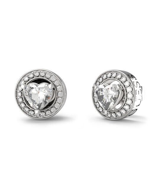 10MM SOLITAIRE HEART CRYS STUD