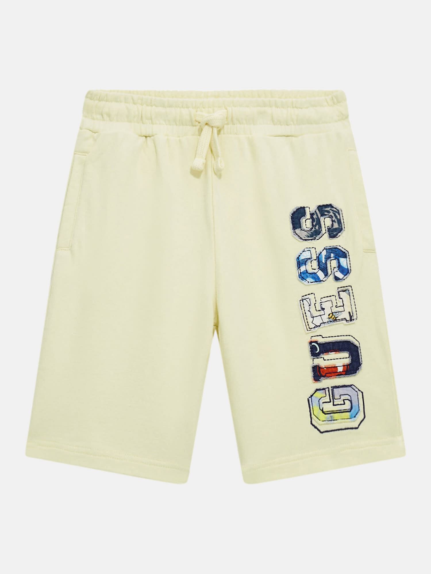 Shop GUESS Online Patch logo shorts