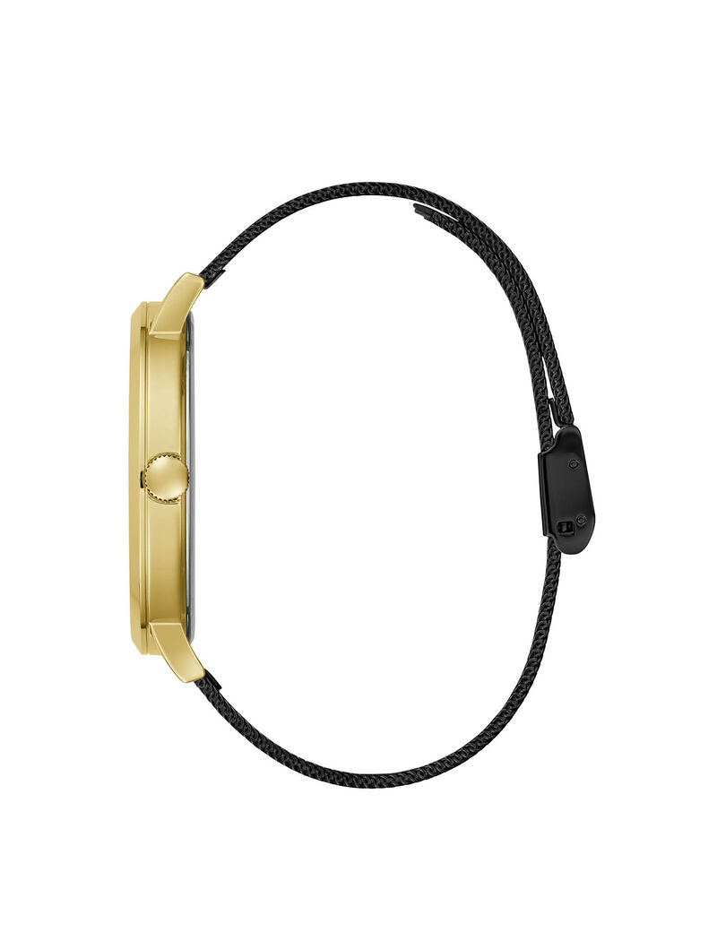 Gold And Black Mesh Watch