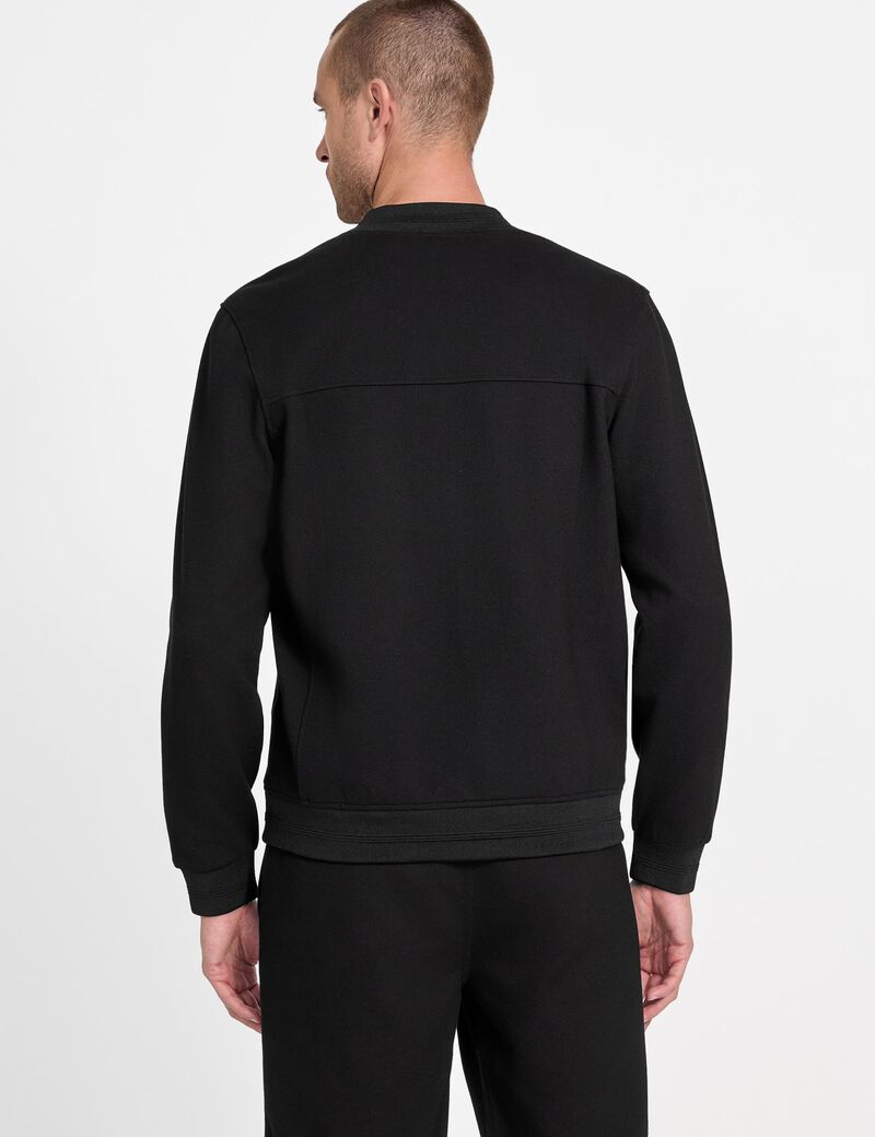 Giovanni textured bomber jacket