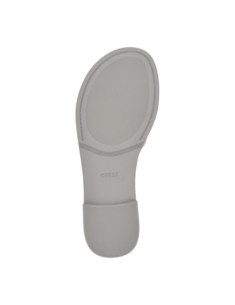 Elyho Jellie Logo Cutout Flat Sandals